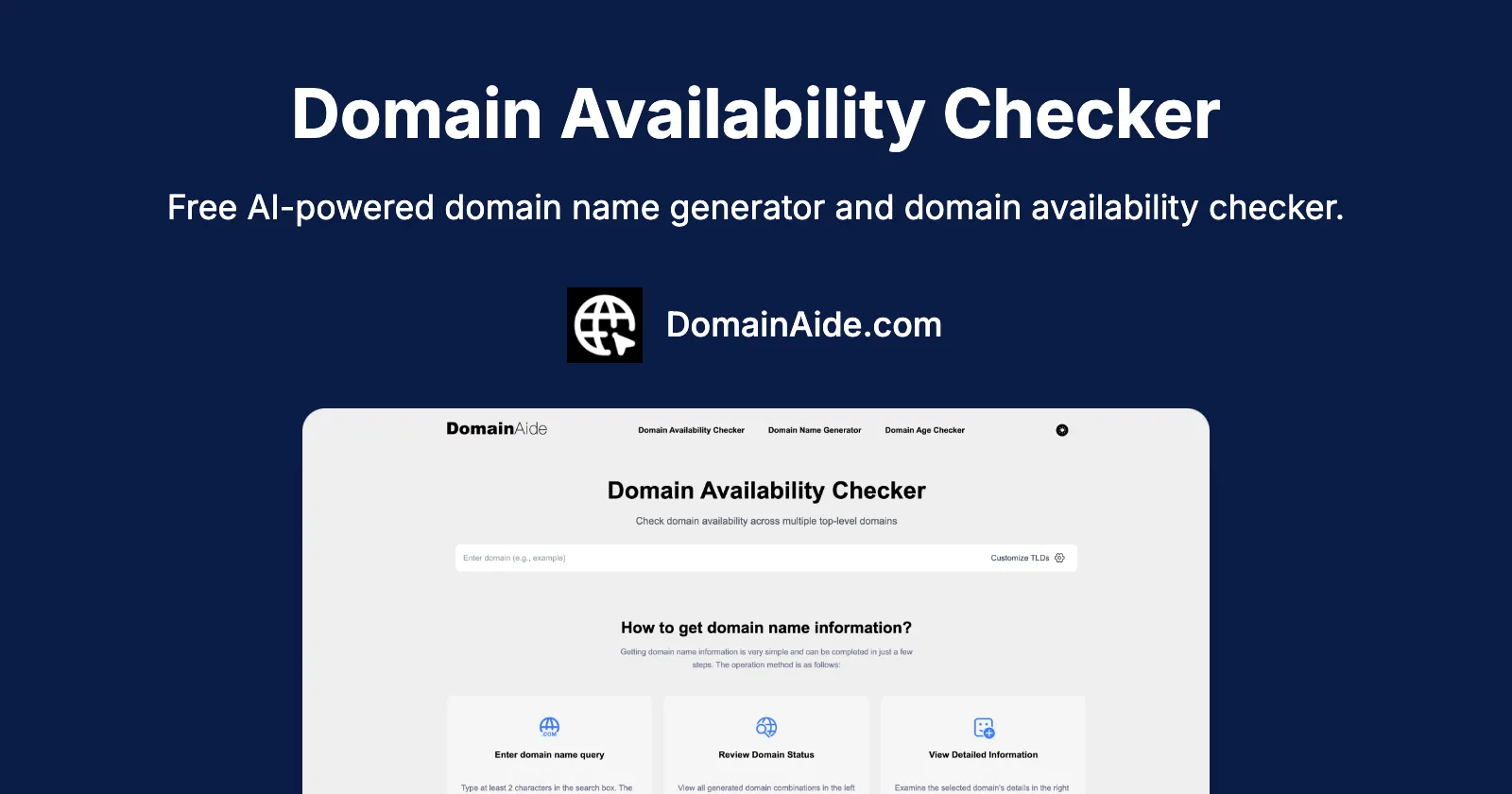 Domain Availability Checker | Free Domain Tool