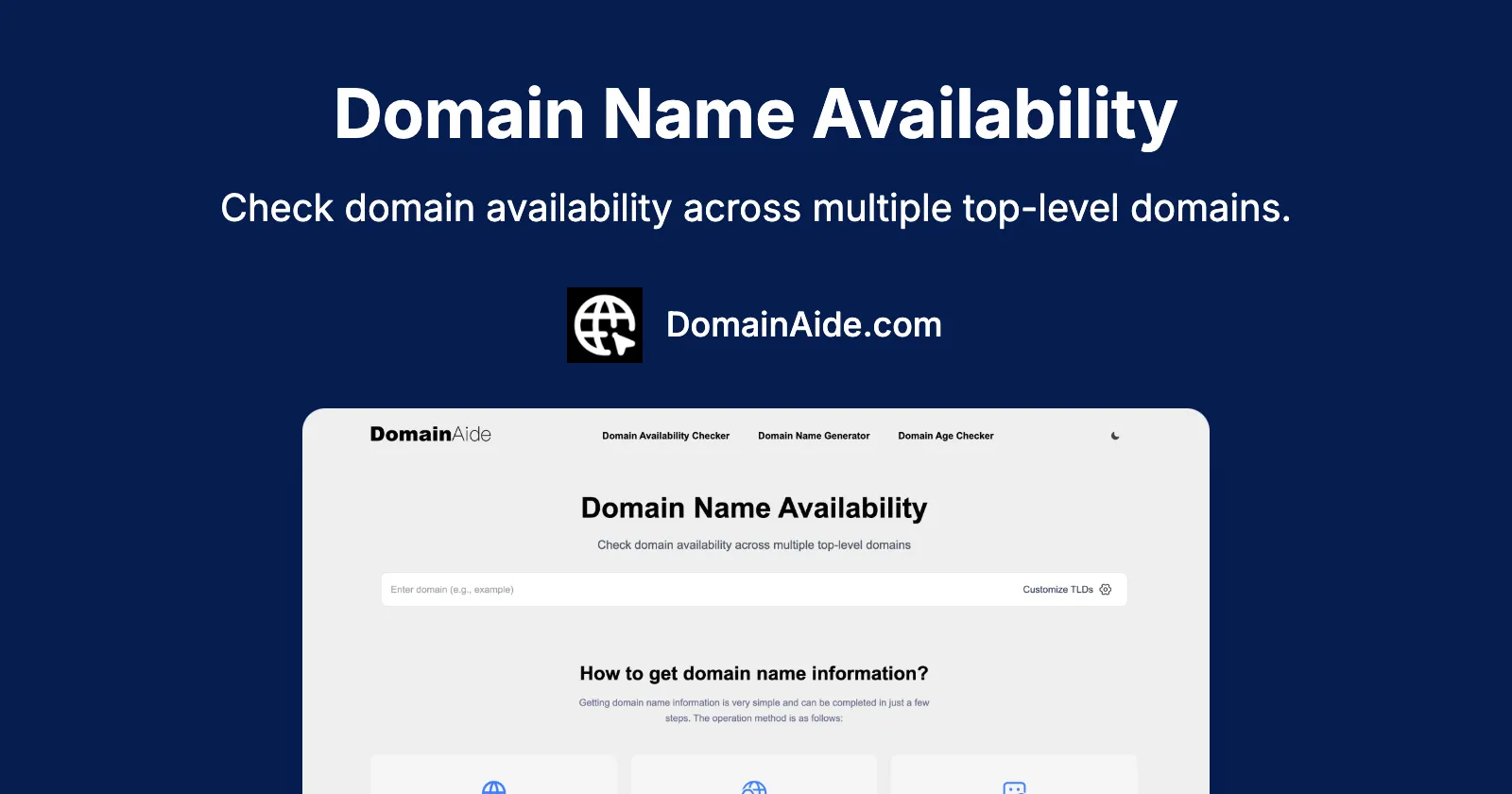 Domain name availability domainaide